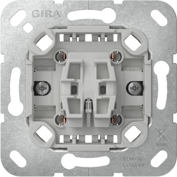 Gira 381900 Einsatz Wippschalter Wechselsch. 2-pol. o.Krallen (neue Generation)