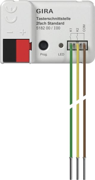 Gira 518200 Tasterschnittst. 2f Standard KNX Secure