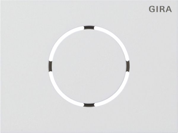 Gira 5579902 System 106 Frontplatte Türstationsmodul Verkehrsweiß (lackiert)