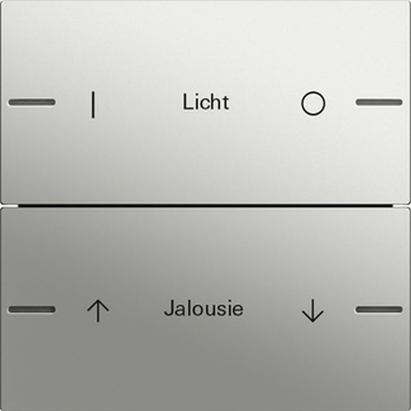 *** Gira 5762600 Wippenset 2-fach individuell für Tastsensor 4 System 55 Edelstahl (Bitte denken Sie an die Gira-Konfiguration!)