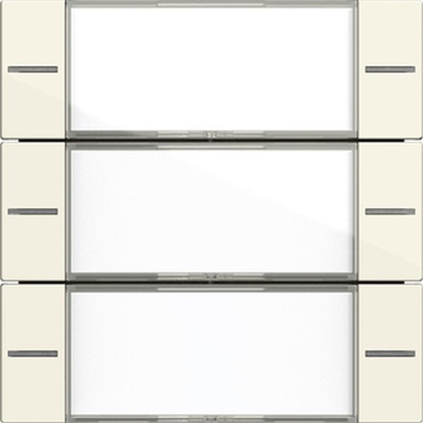Gira 577301 Wippenset 3-fach mit Beschriftungsfeld für Tastsensor 4 System 55 Klar Cremeweiß glänzend