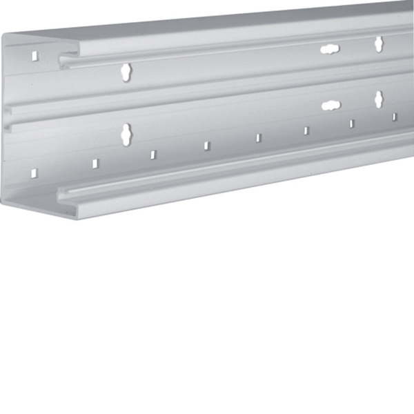 Hager BR6510017035 Brüstungskanal-Unterteil PVC frontrastend BR 68x100mm Oberteil 80mm lichtgrau 2 Meter