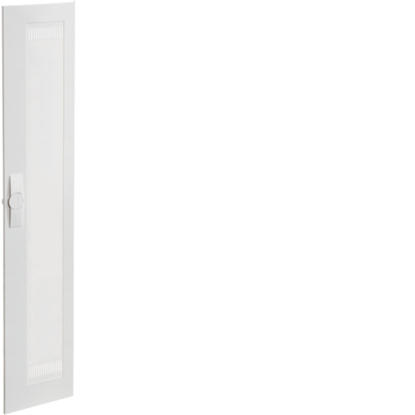 Hager FZ026NM Tür univers rechts Media geschlitzt RAL9010 für Schrank IP3X 1250x300mm