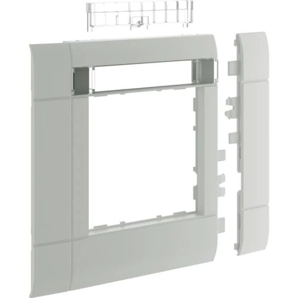 Hager GR1002KA7035 Rahmenblende modular BR ZS 55 Oberteil 100 halogenfrei Beschriftungsfeldig lichtgrau