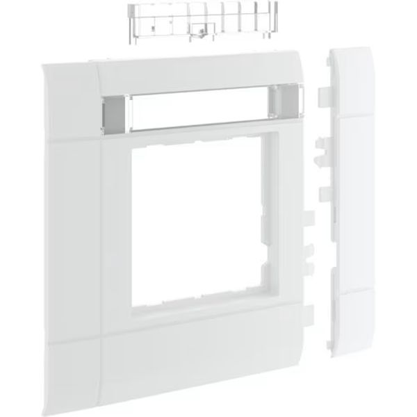 Hager GR1002KB9010 Rahmenblende modular BR ZS 50 Oberteil 100 halogenfrei Beschriftungsfeldig reinweiß