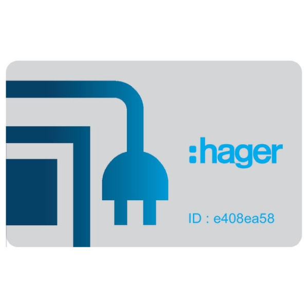 Hager XEVA410 Ladestation Zubehör Set 3 RFID Karten für Administrator