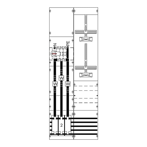 Striebel & John KA4316 Mess- und Wandlerfeld komplett BH5 2FB 2CPX034035R9999