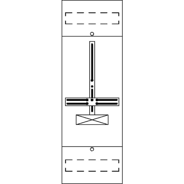 Striebel & John FD15H1 Zählerfeld ohne Verdrahtung mit Dreipunkt-Befestigung 5RE 2CPX054043R9999