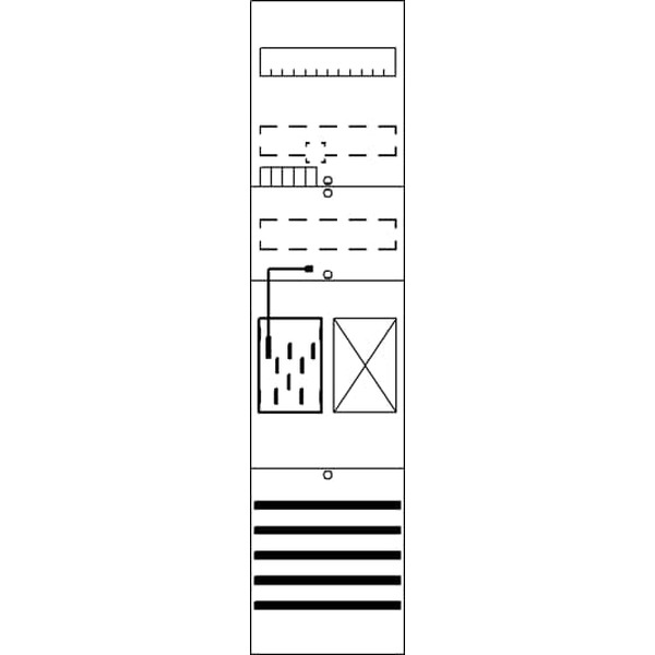 Striebel & John BF17M11 Zählerfeld 7RE 1Z1R vorverdrahtet mit BKE-I 2CPX054159R9999