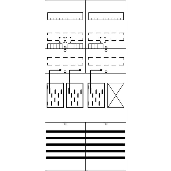 Striebel & John BF27M31 Zählerfeld 7RE 3Z1R vorverdrahtet mit BKE-I 2CPX054162R9999