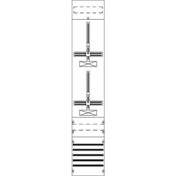 Striebel & John FD19XM4 Zählerfeld ohne Verdrahtung mit Dreipunkt-Befestigung 9RE 2CPX054196R9999