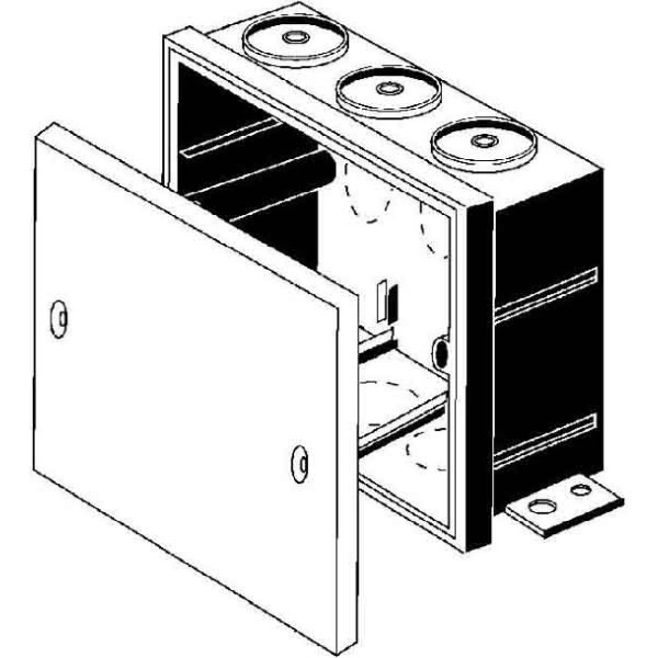 Kaiser 1280-02 Betonbau Übergangskasten mit Deckel mit Geräteschrauben