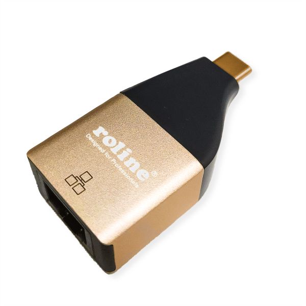 roline 12.02.1111 GOLD USB 3.2 Gen 2 zu Gigabit Ethernet Konverter