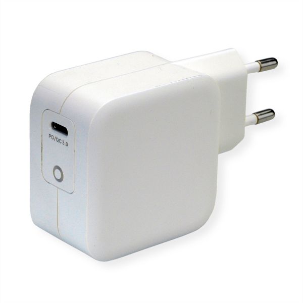 roline 19.11.1018 USB Charger mit Euro-Stecker 1x USB Typ C PD 61W