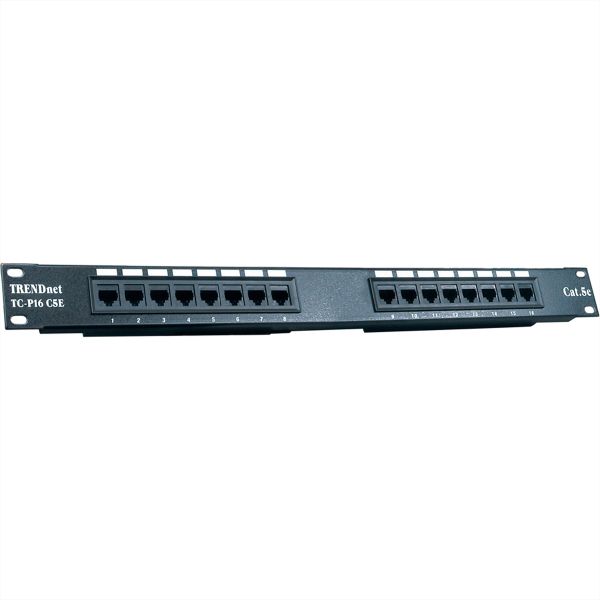 TRENDnet TC-P16C5E TRENDnet Patch Panel 16-Port Cat5/5e Unshielded