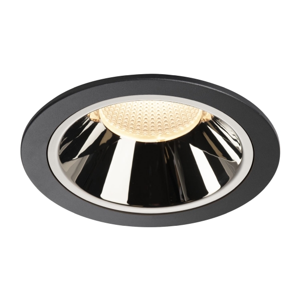 SLV 1004011 NUMINOS® DL XL Indoor LED Deckeneinbauleuchte schwarz/chrom 3000K 20°