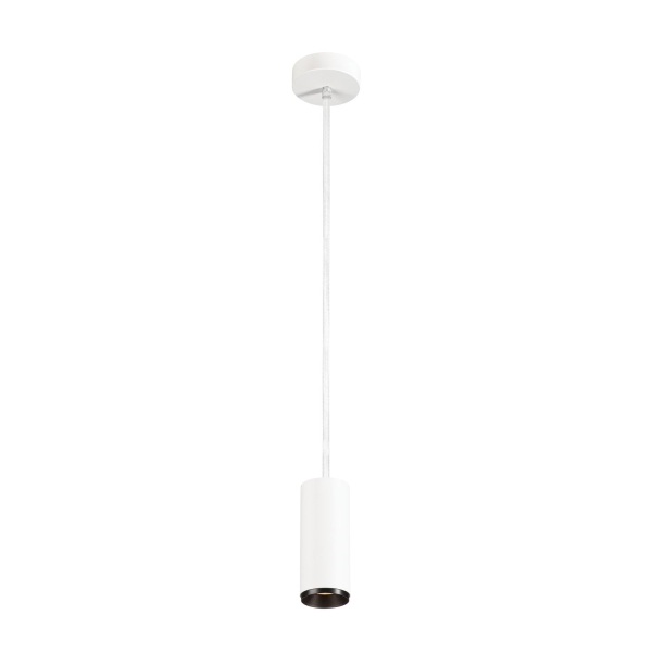 SLV 1004446 NUMINOS® PD DALI S Indoor LED Pendelleuchte weiß/schwarz 3000K 24°