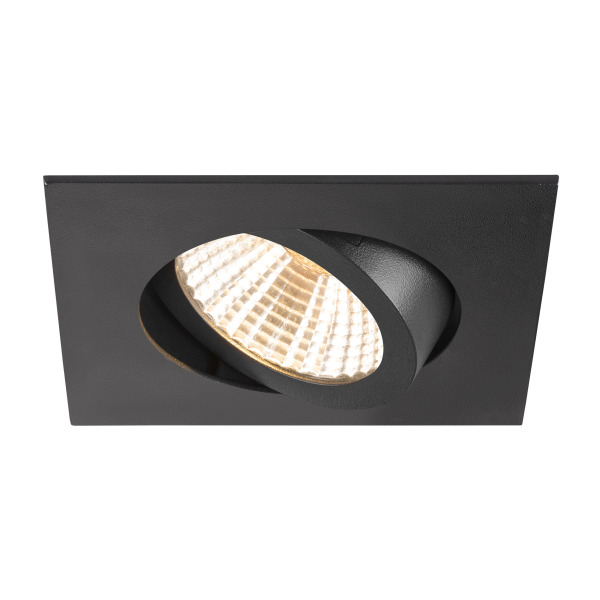 SLV 1007394 NEW TRIA® 68, Deckeneinbauleuchte, 2700K, 38°, IP 20, quadratisch, schwarz