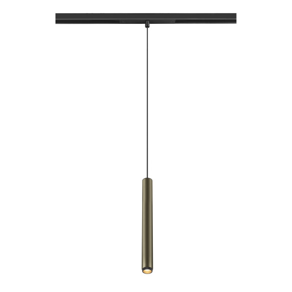 SLV 1008457 GRIP! S, 48V Pendelleuchte, Pendellänge 200cm, 2700 K, 29°, DALI, bronze / schwarz