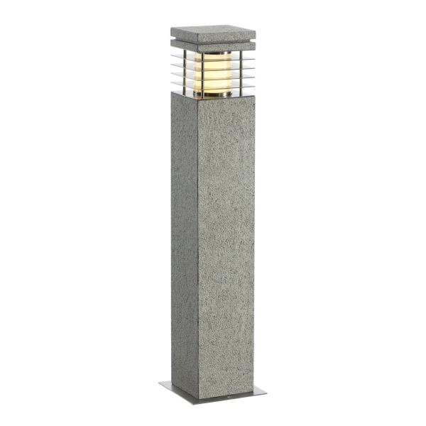 SLV 231411 ARROCK GRANITE 70 Outdoor Standleuchte TC-(D,H,T,Q)SE IP44 eckig salt & pepper Granit L/B/H 12/12/70 cm max. 15W