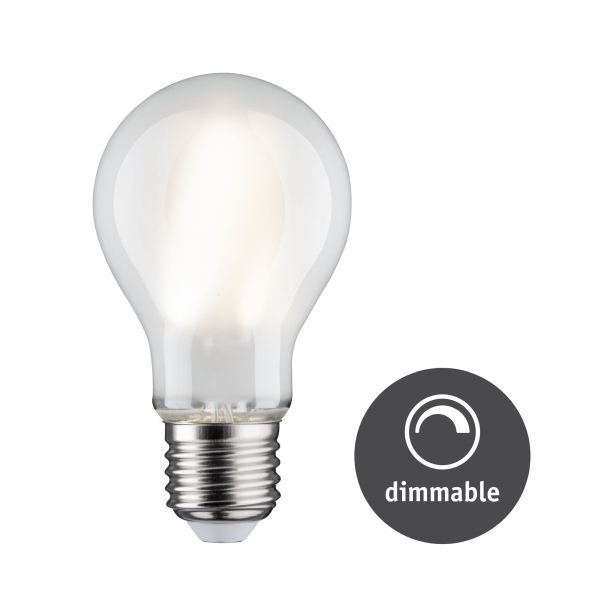 Paulmann 288.15 LED Filament Leuchtmittel Weiß/Matt 9W E27 Neutralweiß dimmbar