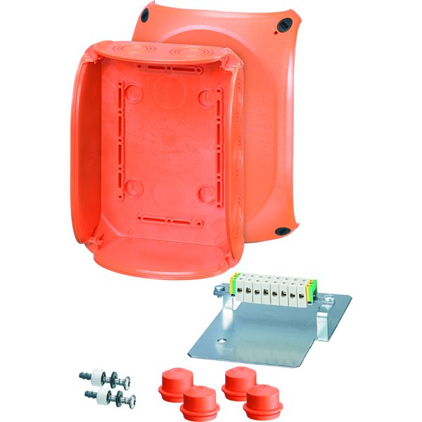 Hensel 62000186 Kabelabzweigkasten mit Funktionserhalt, 1,5 und 2,5 qmm, 10polig, Thermoplast