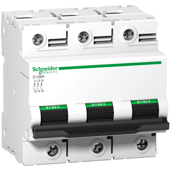 Schneider Electric A9N18469 Leitungsschutzschalter C120H 3-polig 100A C-Charakteristik 15kA