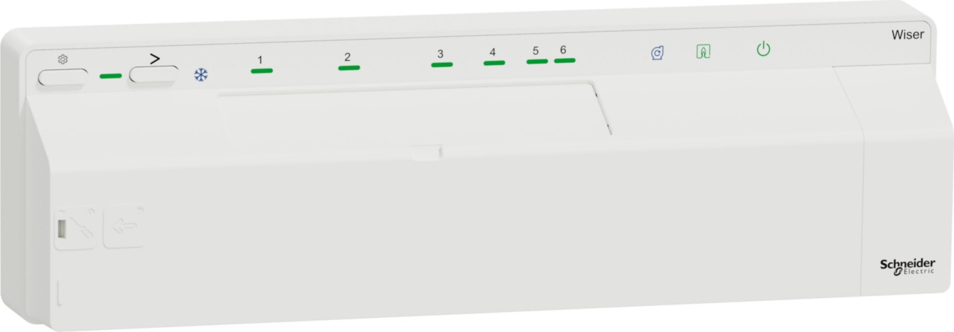 Schneider Electric CCTFR6600 Wiser Verteilerleiste Fußbodenheizung (Heizen/Kühlen)