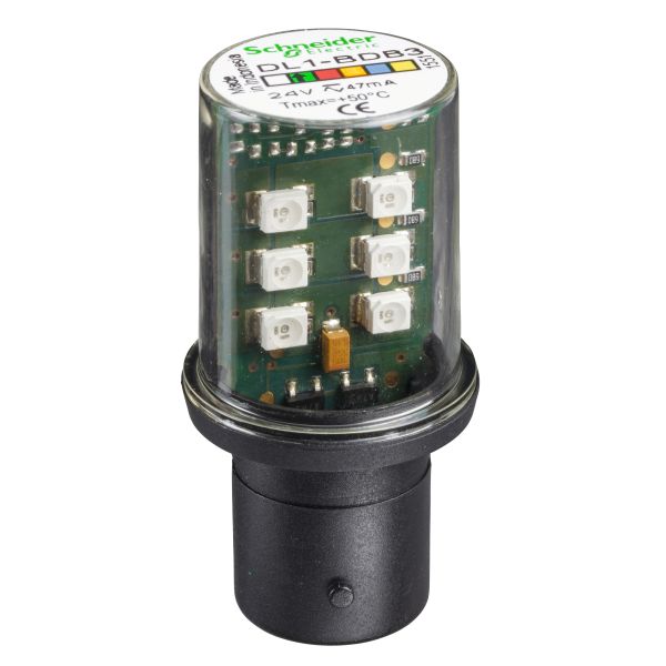 Schneider Electric DL1BDB3 LED-Lampe grün für Befehls- u. Meldegeräte BA 15d 24 V