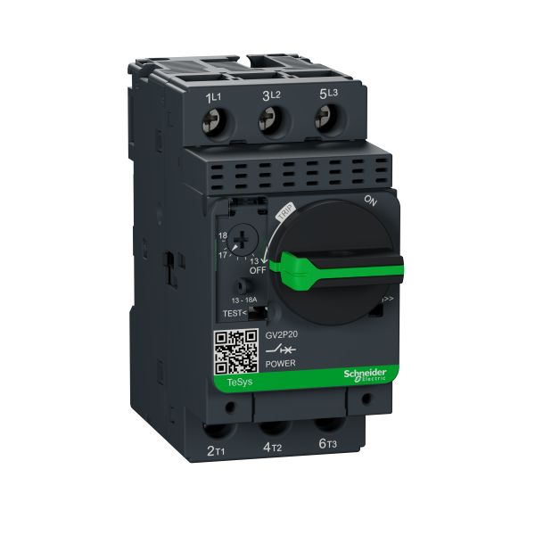 Schneider Electric GV2P20 Motorschutzschalter 3-polig 13-18A Drehantrieb Schraubanschluss