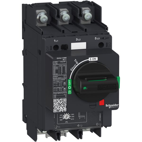 Schneider Electric GV4L25B6 Motorschutzschalter mag. - TeSys GV4 - 25A 3-polig 25kA - Drehantrieb