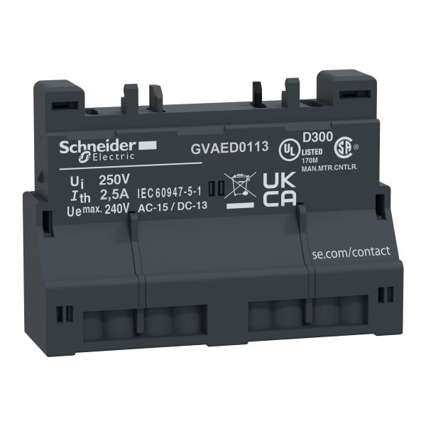 Schneider Electric GVAED0113 Hilfsschalter 1Ö+1S Fehler Federzug