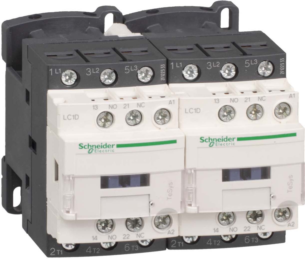 Schneider Electric LC2D12D7 Wendeschützkombination 3-polig +1S+1Ö 5,5kW/400V/AC3 12A Spule 42V 50/60Hz