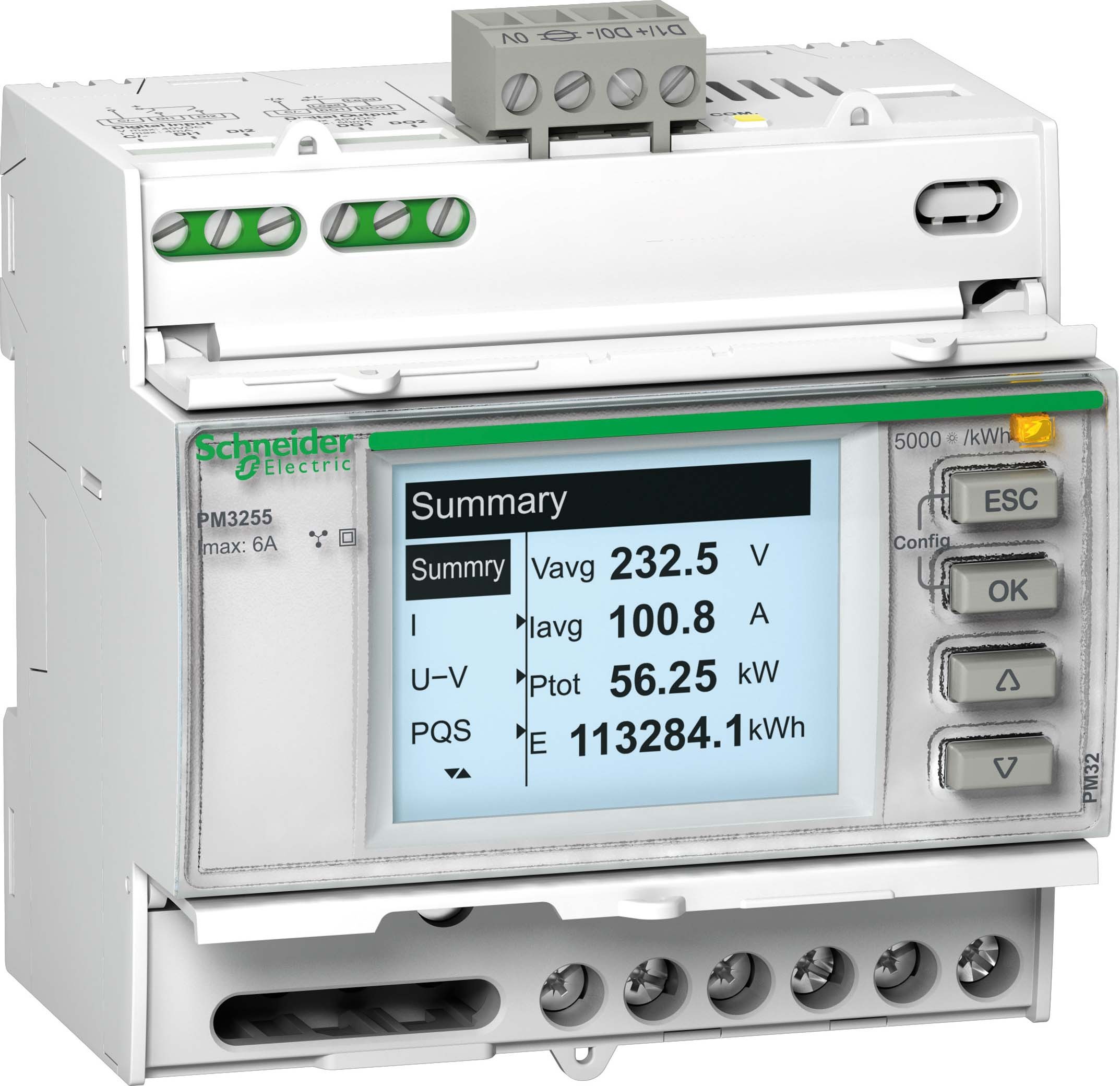 Schneider Electric METSEPM3255 PM3255-Messgerät 2 digitale E 2 digitale A RS485