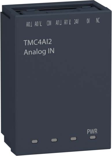 Schneider Electric TMC4AI2 Steckmodul Modicon M241 E/A Erweiterung 2 Analogeingänge Spannung/Strom Auflösung 12 Bit Schraubklemmen