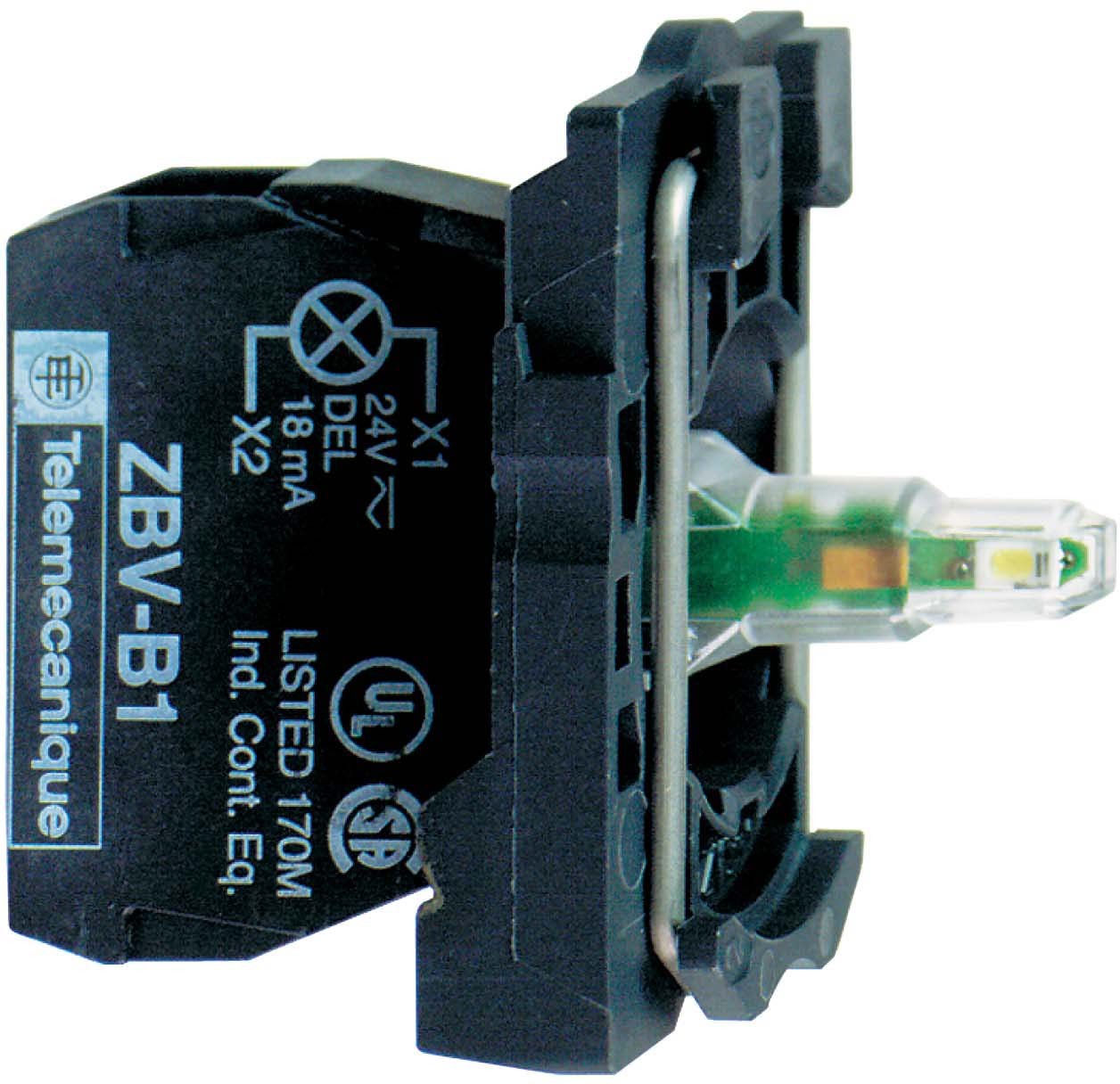 Schneider Electric ZB5AVB1 Lampenfassung ZB5 weiß Integral LED 24 V