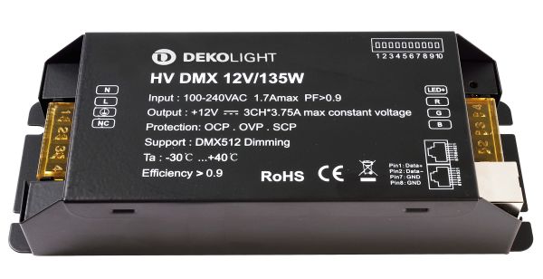 Deko-Light 843274 Netzgerät BASIC DIM CV HV DMX 12V/135W