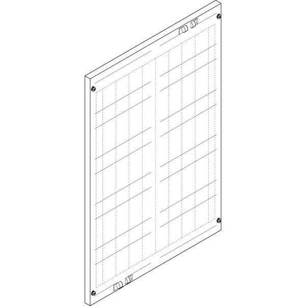 ABN FAP25903N Abdeckplatte 500x750mm 2FB/5RE perforiert für 9x NH00 Leisten