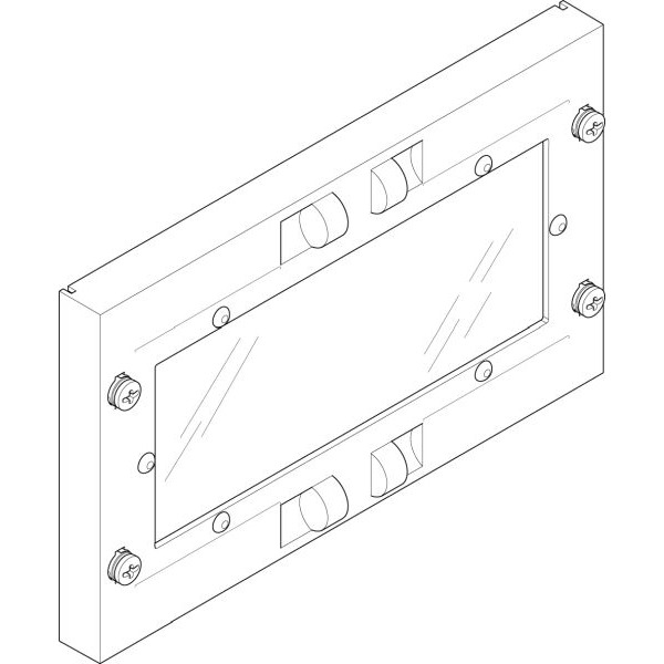 ABN FAS11N Abdeckplatte 250x150mm 1FB/1RE geschlossen mit Sichtscheibe