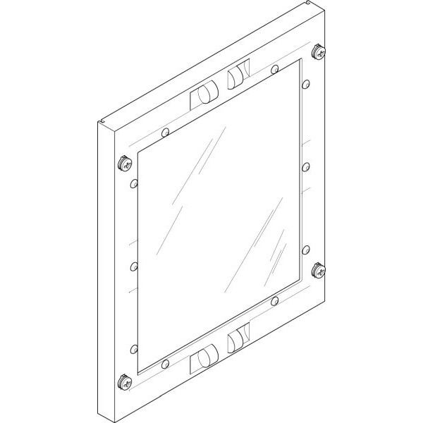 ABN FAS12N Abdeckplatte 250x300mm 1FB/2RE Scheibe geschlossen mit Sichtscheibe