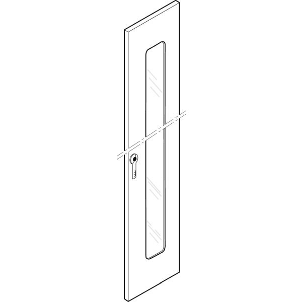 ABN GTFP8S Ersatztür Bauhöhe 8 mit Sichtscheibe für S-Gehäuse