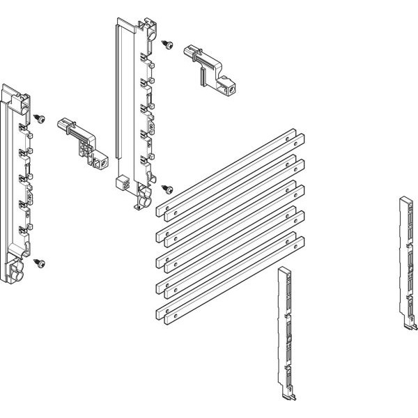 ABN MTSC12535 Sammelschienen-Modul tief 1FB/2RE 40mm mit CU 12x5mm 2X 5-polig EBM 70mm