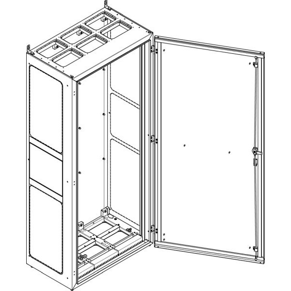 ABN NS312PB Standgehäuse schutzisoliert IP55 BxHxT 840x1890x500mm - offen Br,3