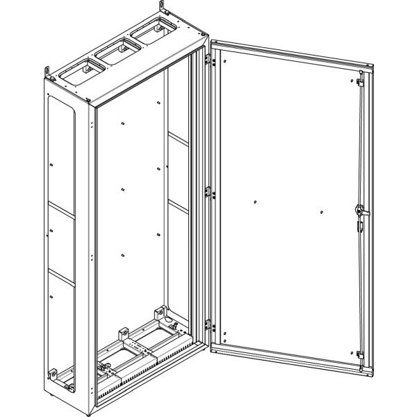 ABN NT312EB Standgehäuse geerdet IP55 BxHxT 840x1890x340mm - beidseitig offen