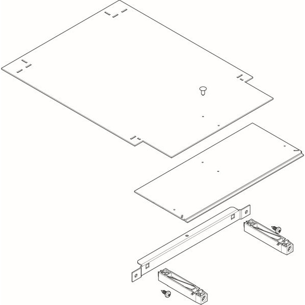 ABN NTW1-5 Abschottung KU waagrecht FB1 für 500mm tiefe Gehäuse