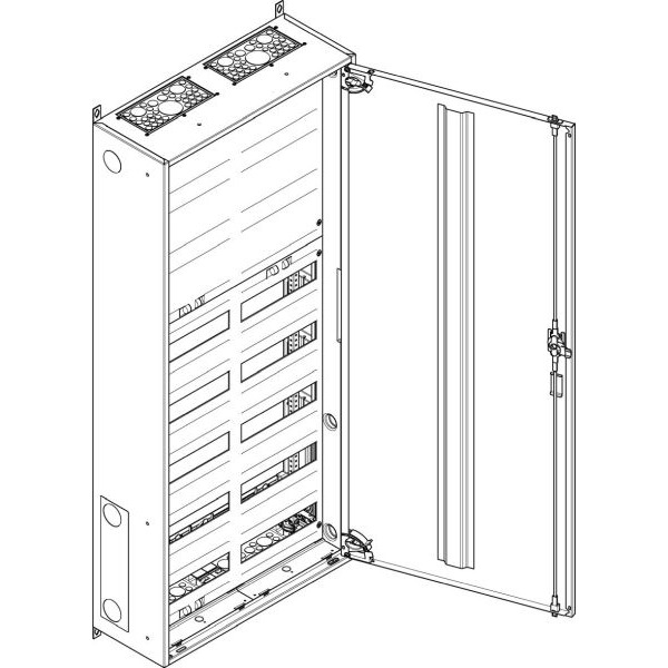 ABN S28RK053 Wandgehäuse IP43 SK2 schutzisoliert bestückt mit 5RE REG / 3RE Klemmen