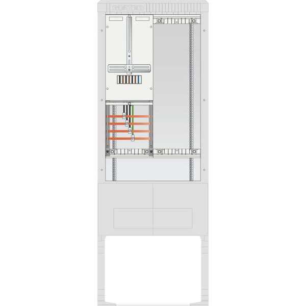 ABN SB175ZL1400X Straßenbeleuchtung Anschlusssäule 1 ZP 4pol Leerplatz 250x750 ohne HAK