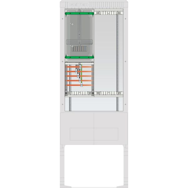 ABN SB175ZL1501X Straßenbeleuchtung Anschlusssäule 1 ZP 5pol Leerplatz 250x750 ohne HAK IP54 ZP-Abd,