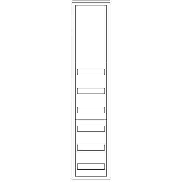 ABN SP19RK063 Wandgehäuse IP54 SK2 schutzisoliert bestückt mit 6RE REG / 3RE Klemmen