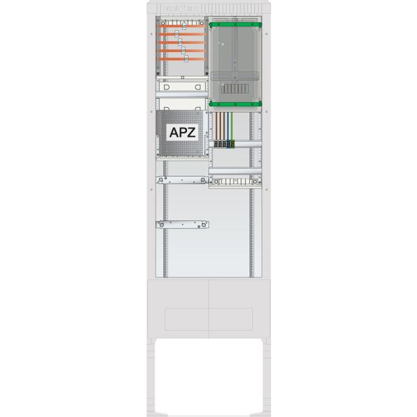 ABN SZ205ZA1501 Zähleranschlusssäule 1 ZP APZ 5pol HLAK 25mm² IP54 ZP-Abd,